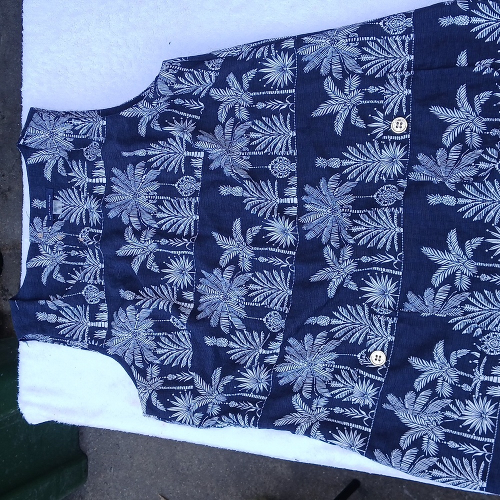 Tommy Hilfiger Navy and White Tropical Dress